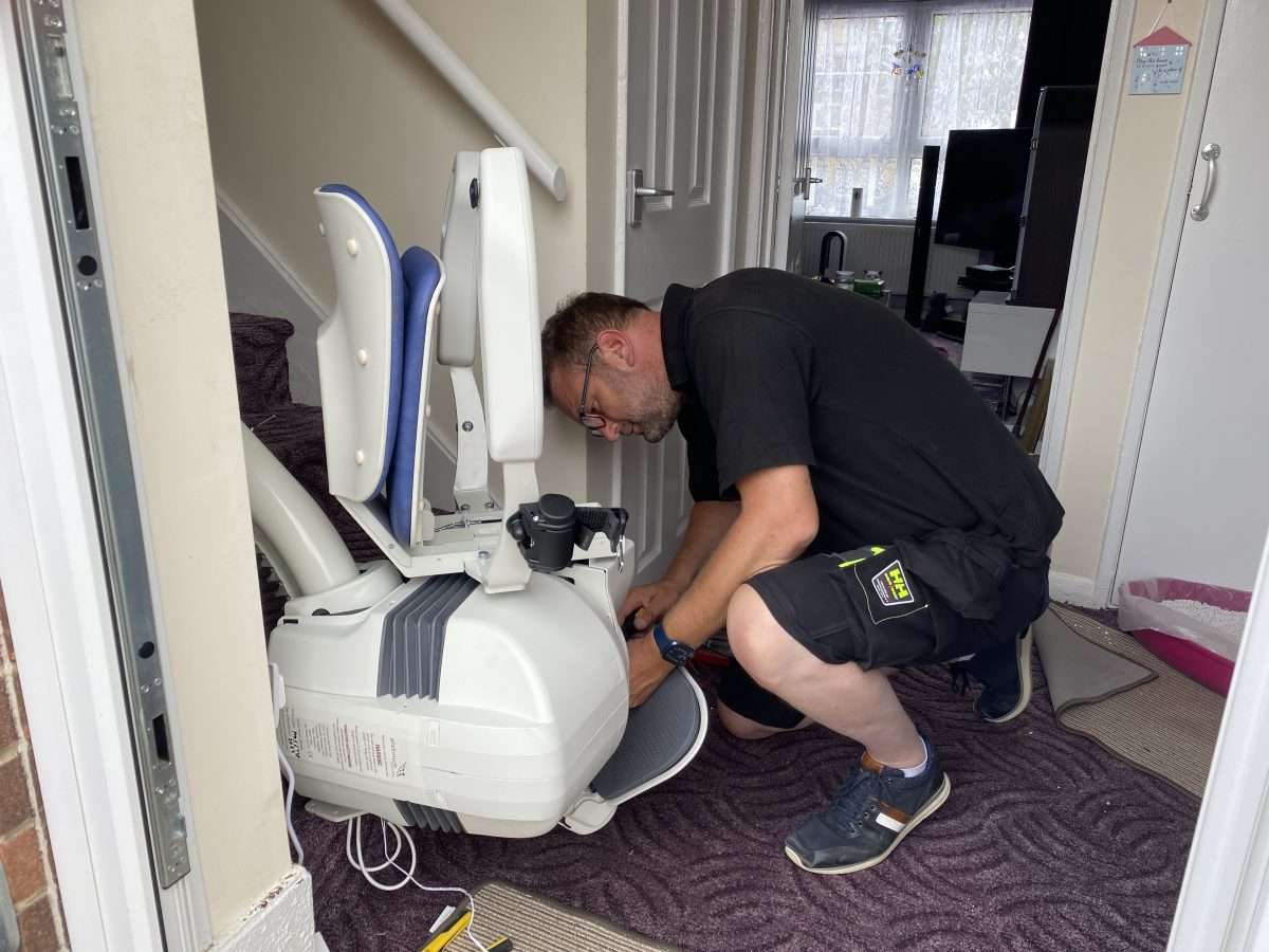 Stairlift installation in Norfolk