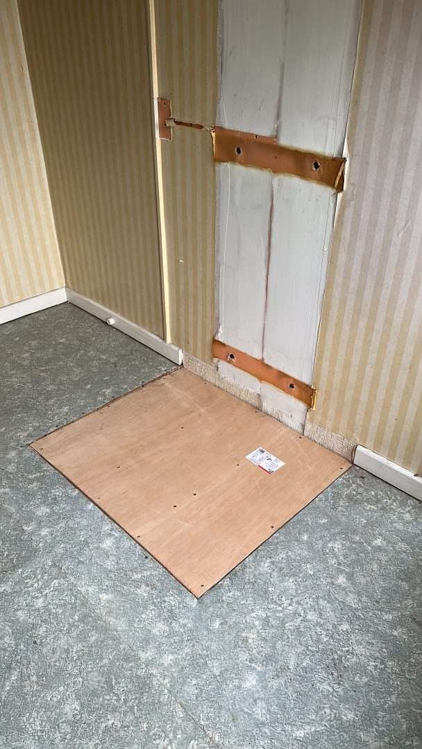 Repairs made to the upstairs floor