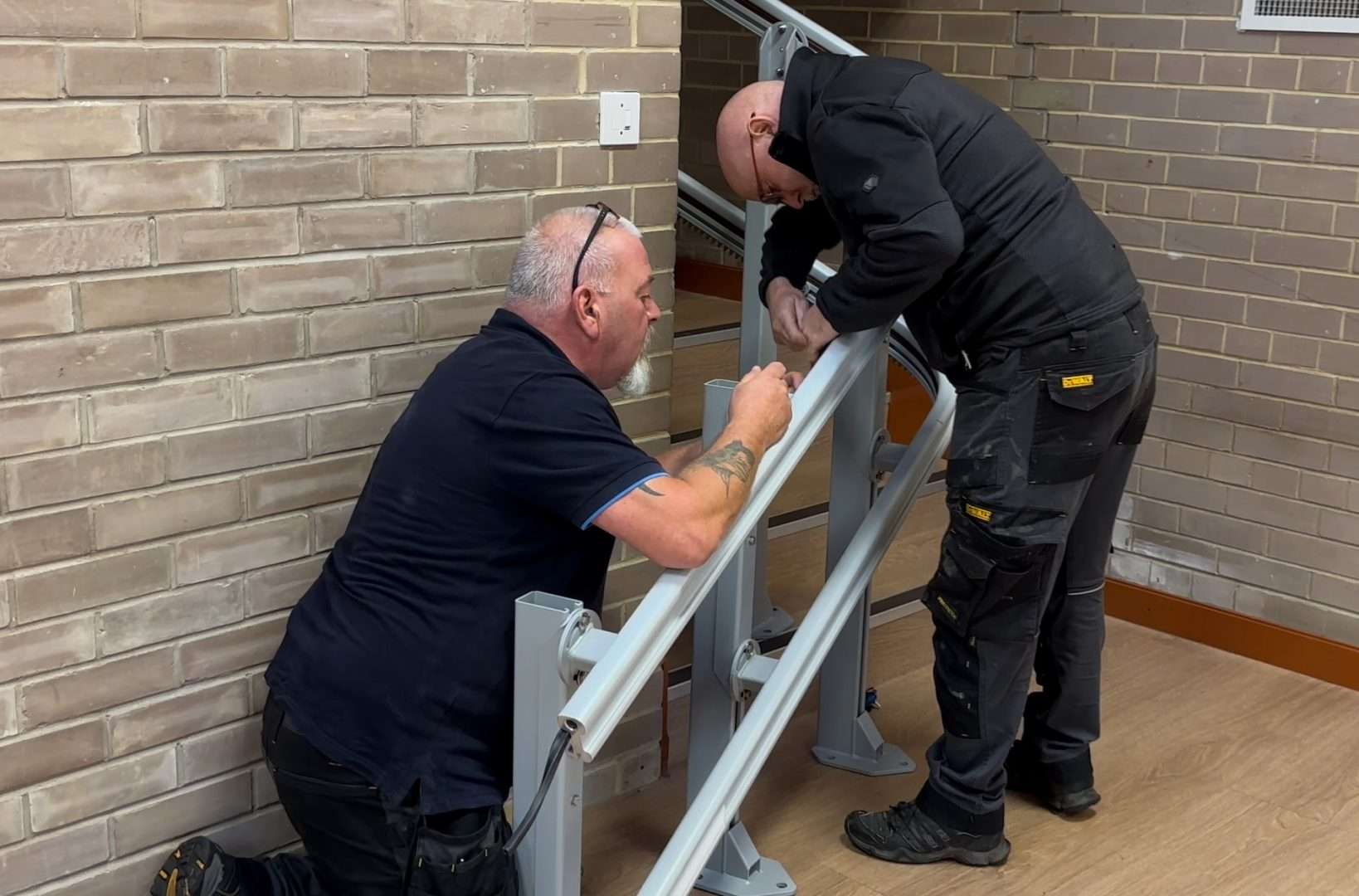 Wheelchair Lift Rail Installation