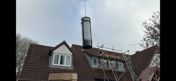 PVE Through the roof of a house